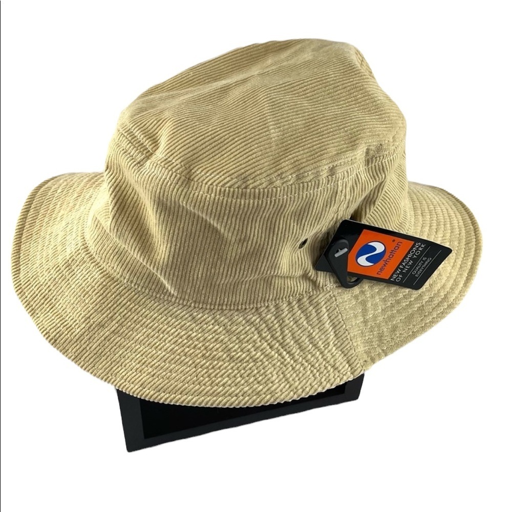 Newhattan Corduroy Bucket Beige‎ Hat S/M